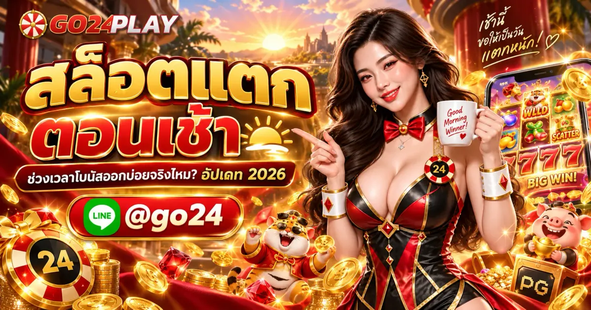 สล็อตแตกตอนเช้า ช่วงเวลาโบนัสออกบ่อยจริงไหม? อัปเดท 2026